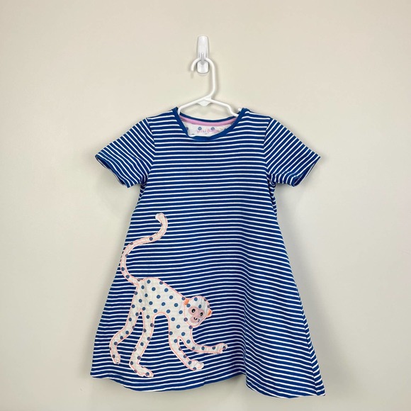 Mini Boden Other - Mini Boden Striped Monkey Dress 5-6 Years